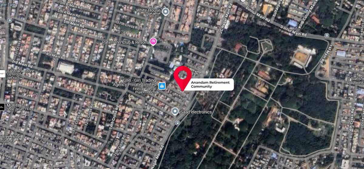 Anandam Retirement Community google map location