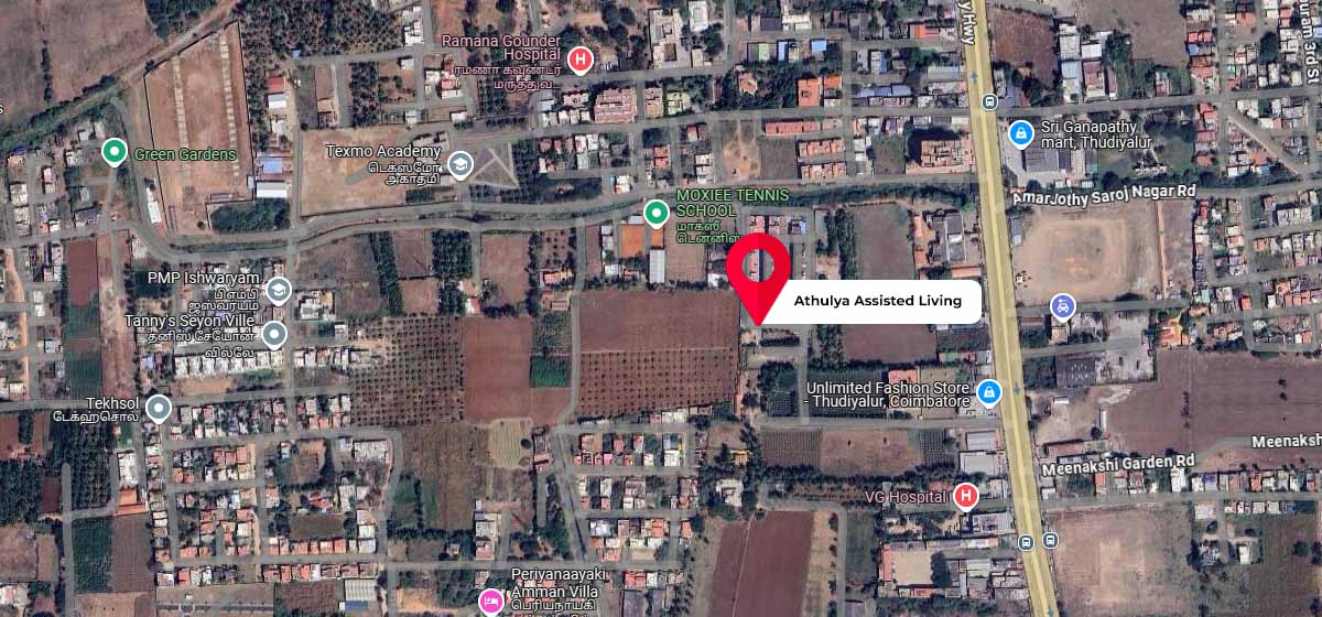 Athulya Assisted Living google map location