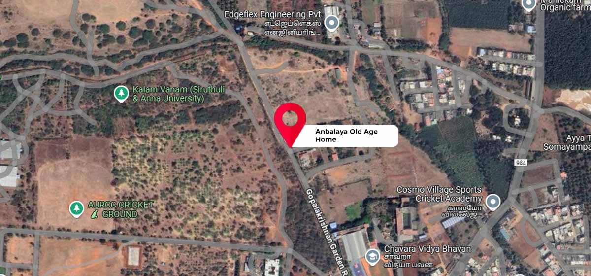 Anbalaya Old Age Home     google map location