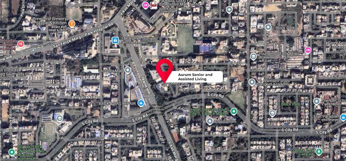 Aurum Senior and Assisted Living google map location