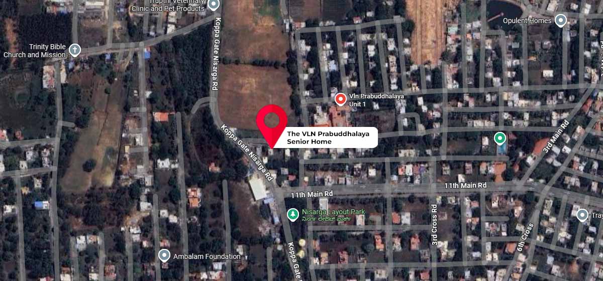 The VLN Prabuddhalaya Senior Home google map location