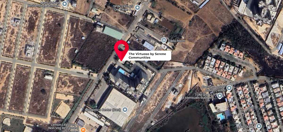 The Virtuoso by Serene Communities google map location