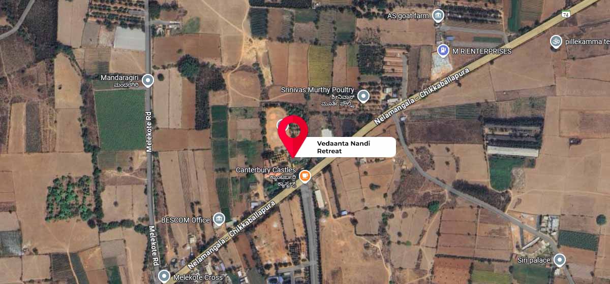 Vedaanta Nandi Retreat google map location