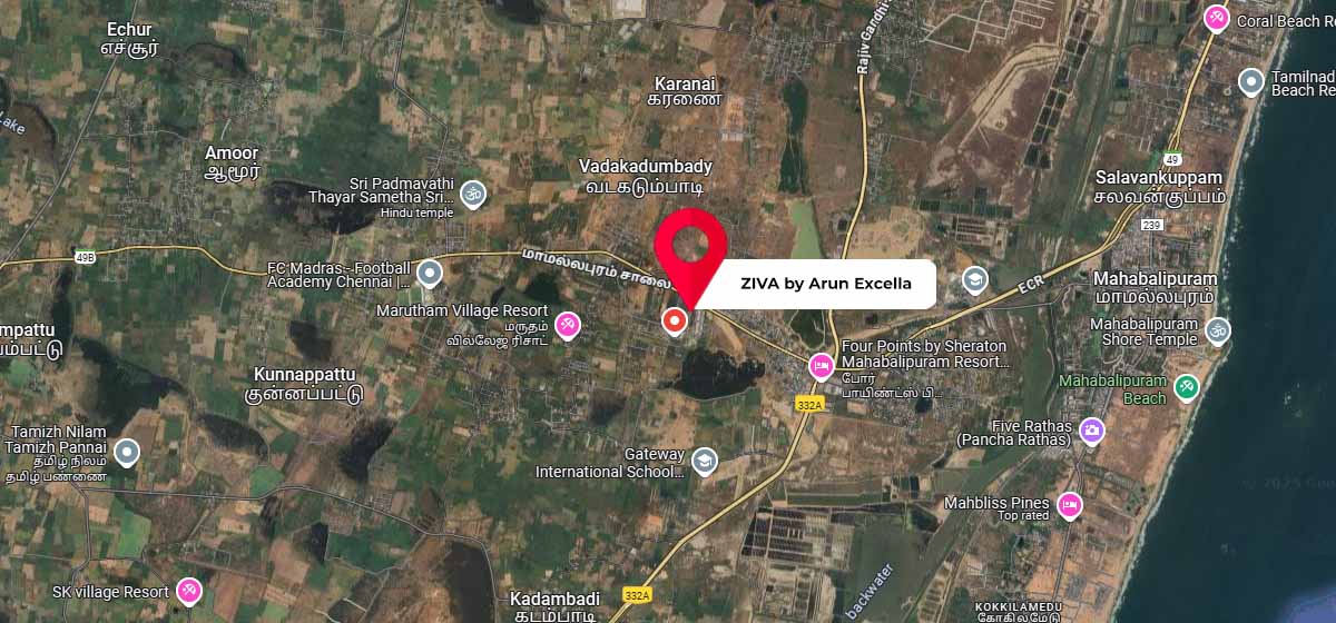ZIVA by Arun Excella google map location