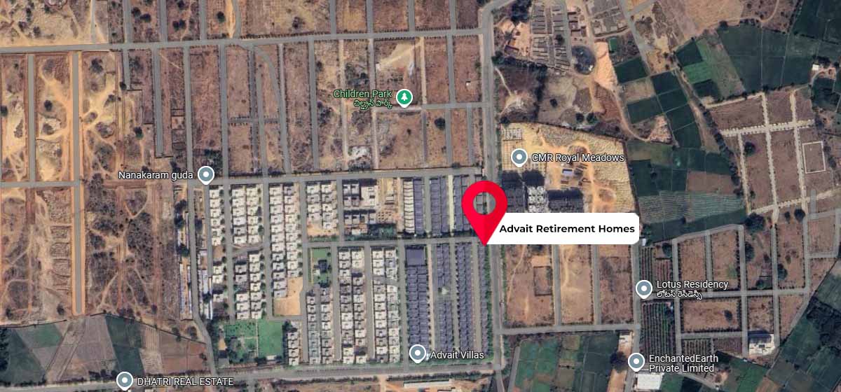 Advait Retirement Community google map location