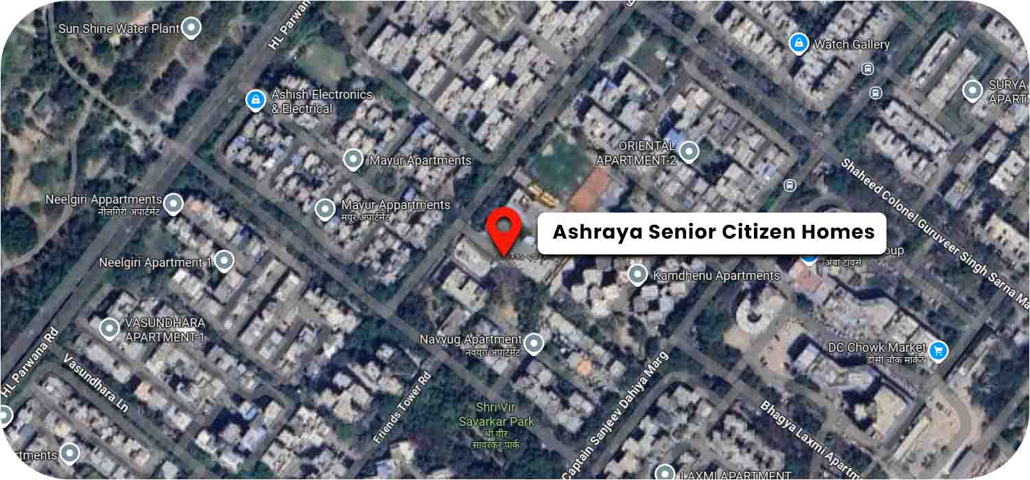 Ashraya Senior Citizen Homes google map location