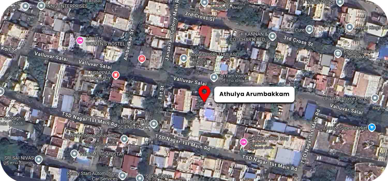 Athulya Arumbakkam google map location
