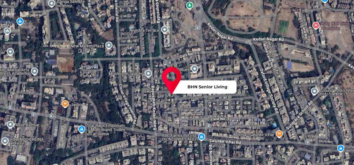 BHN Senior Living google map location
