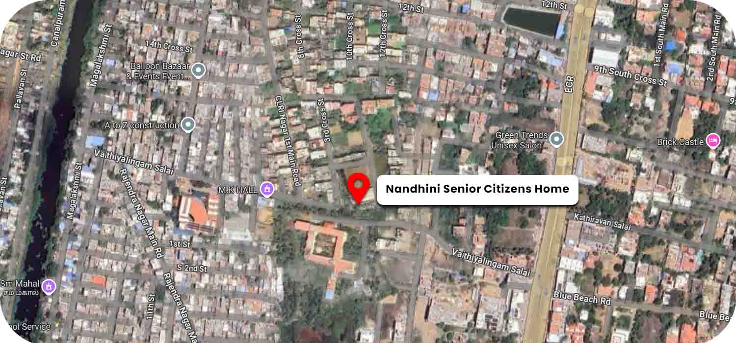 Nandhini Senior Citizens Home google map location