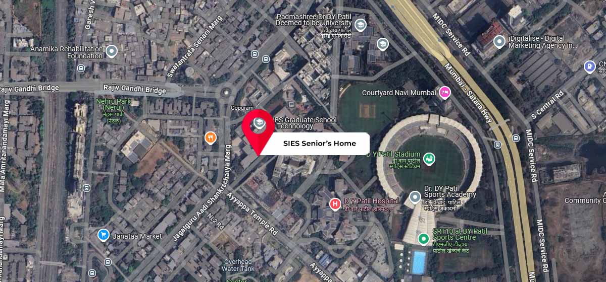 SIES Senior’s Home google map location
