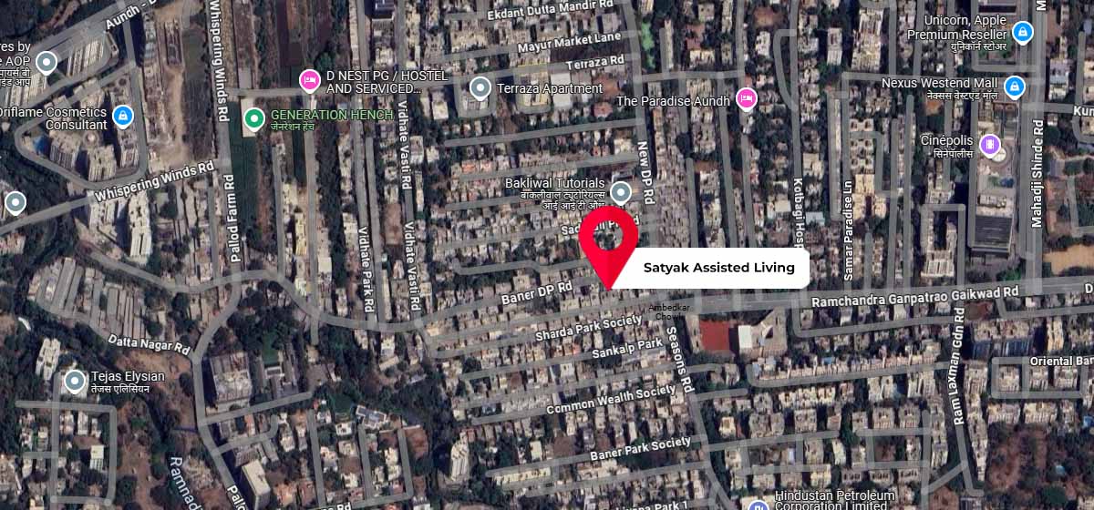 Satyak Assisted Living google map location