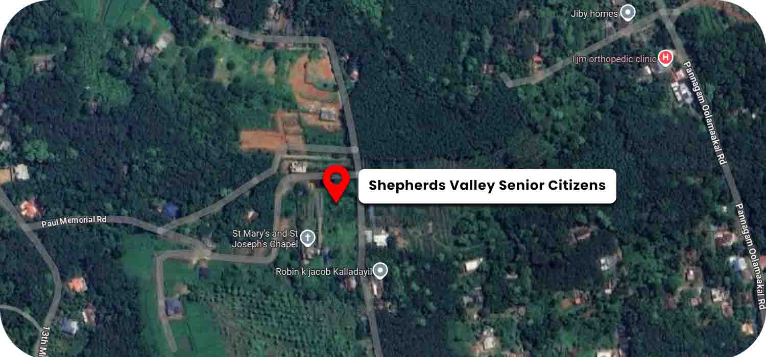 Shepherds Valley Senior Citizens Retirement Home google map location