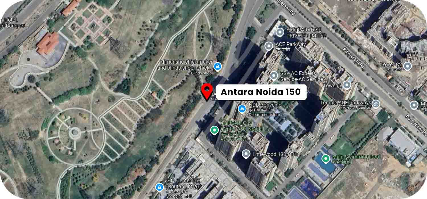 Antara Noida 150 google map location