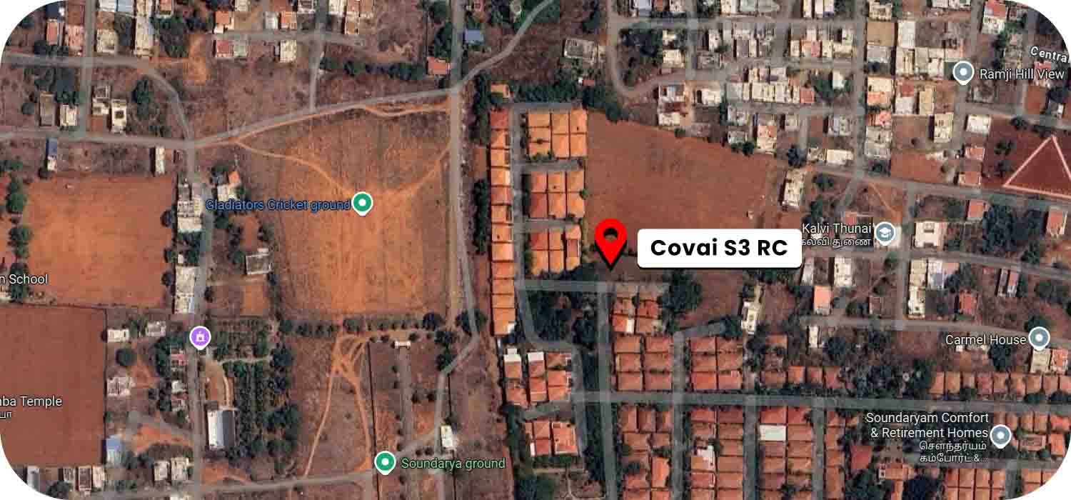 Covai S3 RC google map location