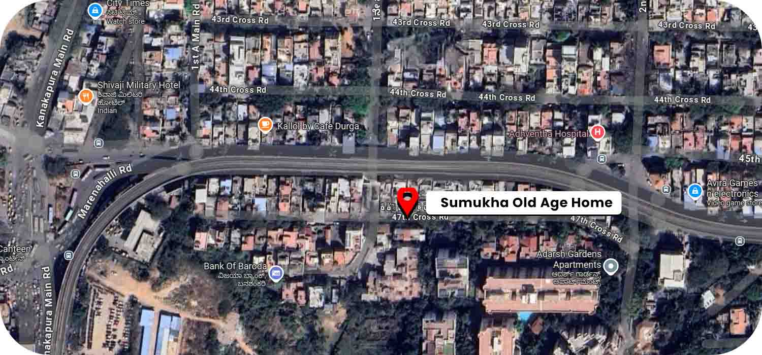 Sumukha Old Age Home google map location