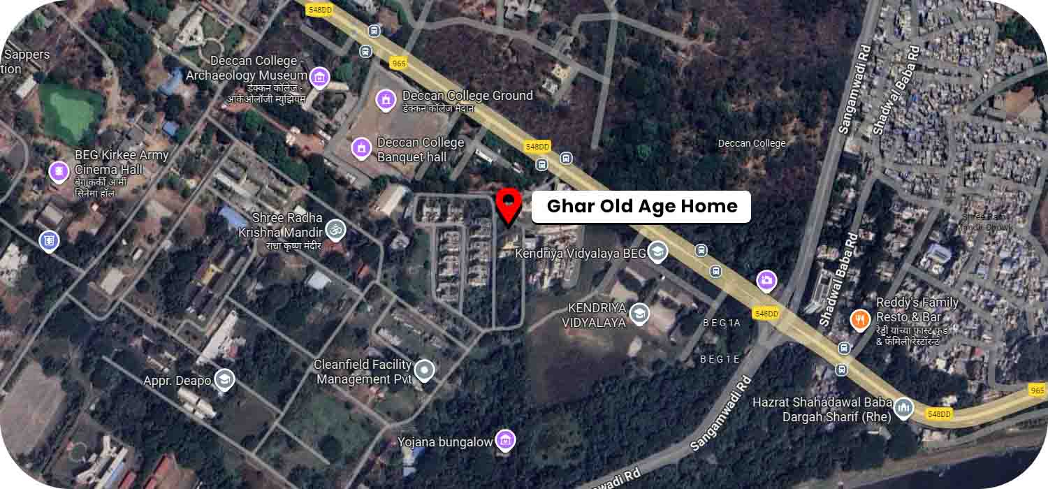 Ghar Old Age Home google map location
