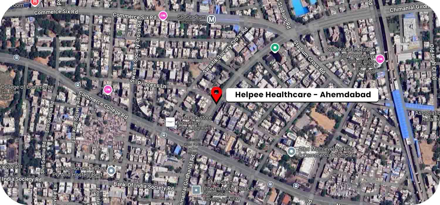 Helpee Elder Care Ahmedabad google map location