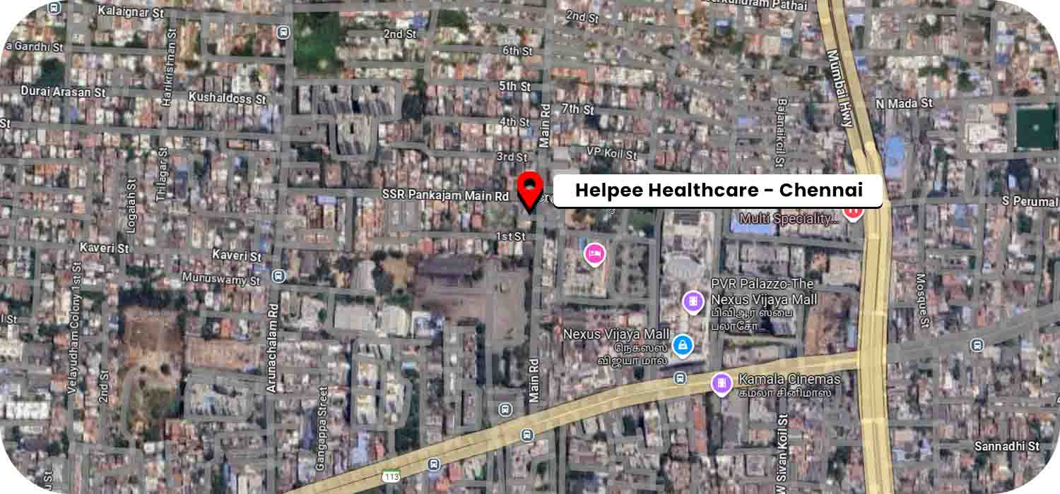 Helpee Elder Care Chennai google map location