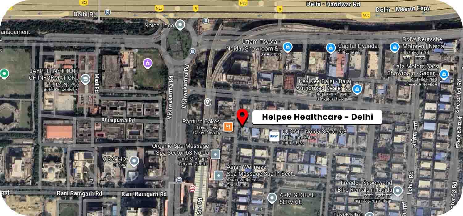 Helpee Elder Care Noida google map location