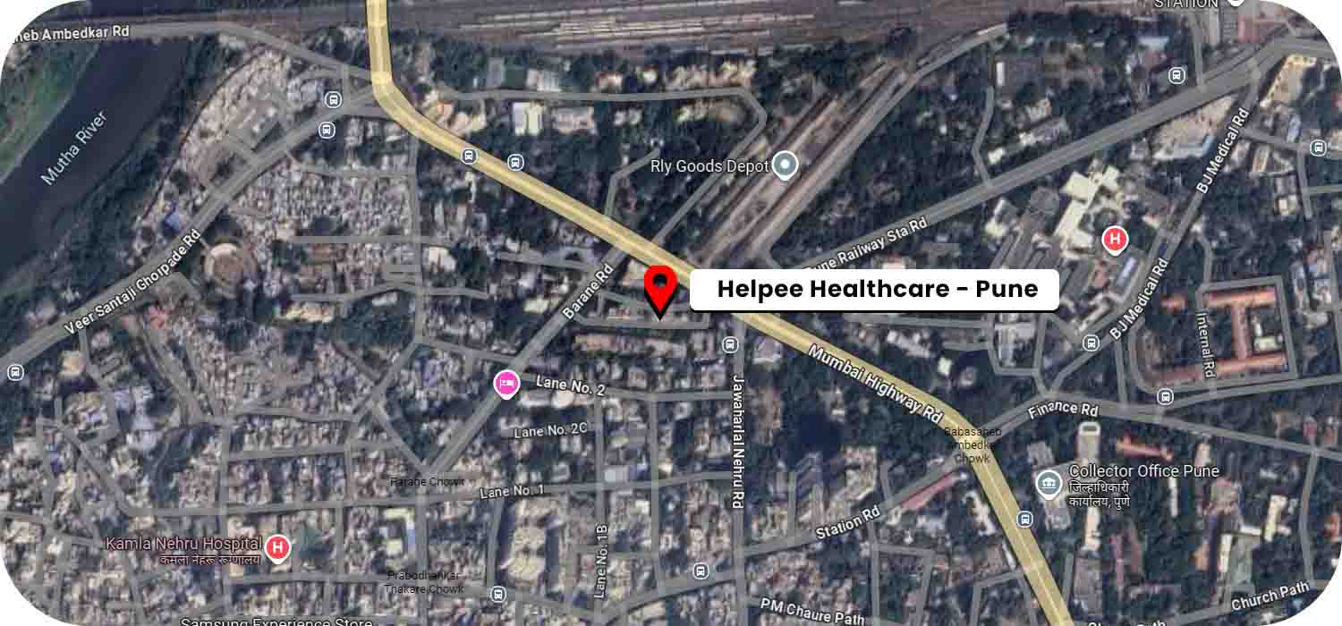 Helpee Elder Care Pune google map location