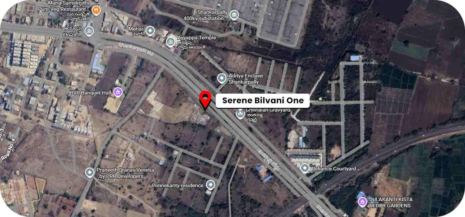 Serene Bilvani One google map location